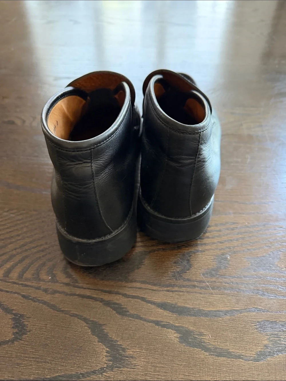 Gucci Classic Black Leather HorseBit Chukka Loafers for Men